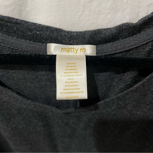 Matty M oversized slub tee with rollover sleeves - size Small - Picture 3 of 4